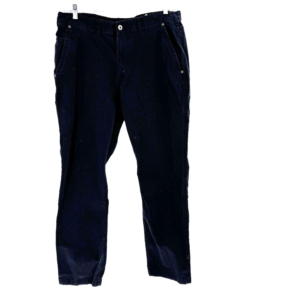 Eddie Bauer Canvas Utility Pants Men's 38X34 Black‎ Stretch Hiking Camp Gorpcore